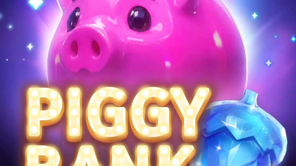 Piggy Bank Hold & Win slot machine na may makukulay na piggies at gintong barya